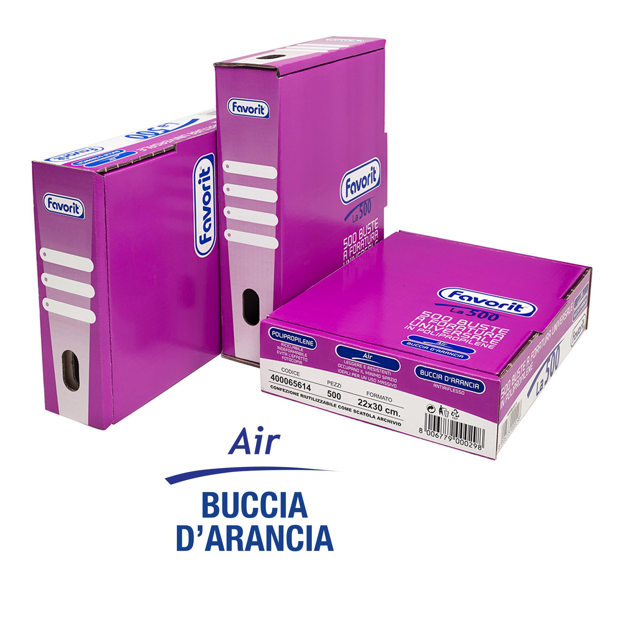 Buste forate CopySafe - Standard - buccia - 22x30 cm 